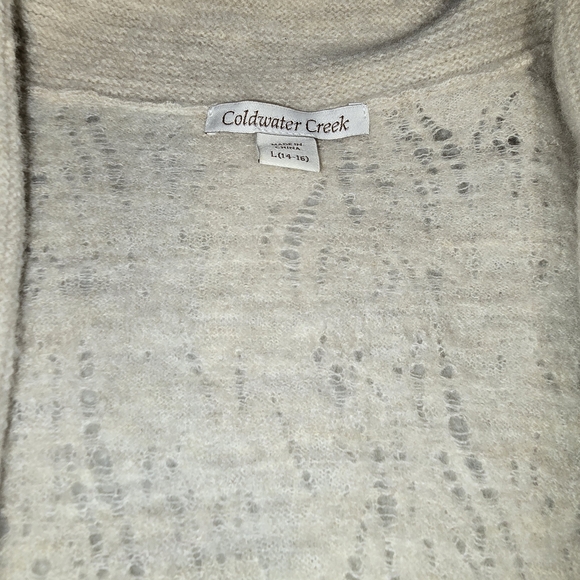 Coldwater Creek Cream Knit Cardigan - Picture 5 of 9